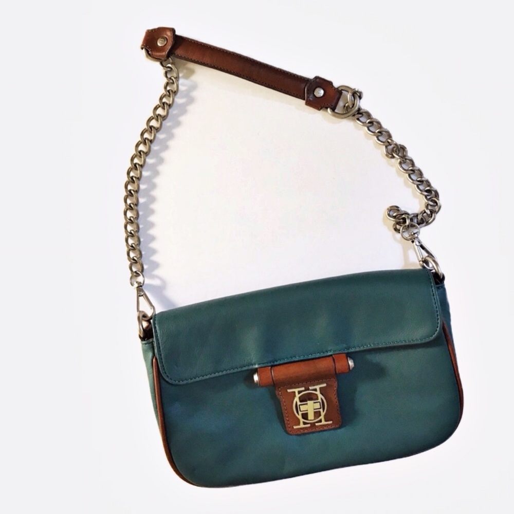 Olivia Harris Leather Shoulder Bag
